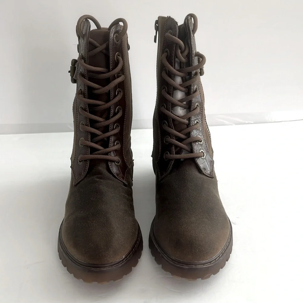 Blowfish Malibu Women’s Rauly Zip Boots Walnut Local Sheriff Shoes Size 7.5 NEW - Picture 11 of 13